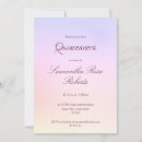 Recherche de pastel quinceanera invitations Élégant