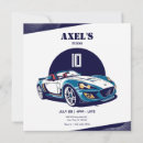Recherche de voiture de sport invitations Bleu