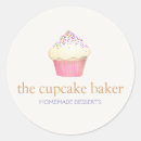 Recherche de chef logo autocollants Cupcake