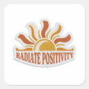 Zoek naar positiviteit stickers Citaat