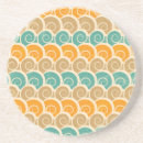 Recherche de motif vague dessous de verres Mer