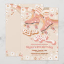 Recherche de patinage anniversaire invitations Roller skatiparty