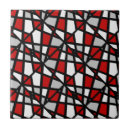 Recherche de rouge blanc noir carreaux Moderne