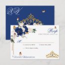 Recherche de bleu royal marine invitations Quinceanera