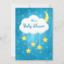 Recherche de mobile baby shower invitations Lune