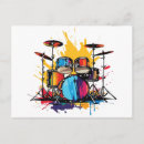 Zoek naar drummer briefkaarten Drumstel