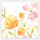 Recherche de fleurs sauvages autocollants Aquarelles
