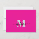 Recherche de monogramme rose cartes postales Monogrammé