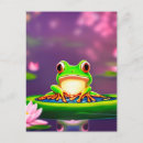 Recherche de grenouille mignonne cartes postales Kawaii