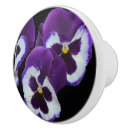 Recherche de fleur pourpre boutons et poignées de porte Floral