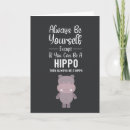 Recherche de hippopotame vœux cartes Amusant
