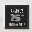 Recherche de 25 années invitations Fête d'anniversaire