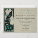 Recherche de parchemin âgé invitations Paon