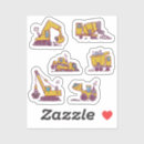 Zoek naar voertuigen stickers Bouwthema