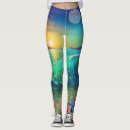 Recherche de azur leggings Abstrait