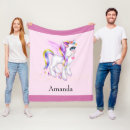 Zoek naar roze eenhoorn dekens Paard