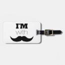 Recherche de moustache noire bagages étiquettes Blanc
