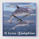 Recherche de murale de dauphin horloges Dauphins