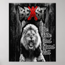 Recherche de lion rouge posters Noir