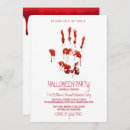 Recherche de sang de halloween invitations Main sanglante