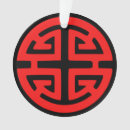 Recherche de prospérité ornements Rouge