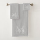 Recherche de bain serviettes Monogramme