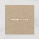 Recherche de profil cartes visite Minimaliste