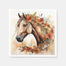 Recherche de cheval serviettes Floral