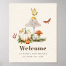 Zoek naar paddestoelen posters Baby shower