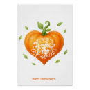 Recherche de citrouille posters Aquarelle