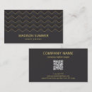 Recherche de motif de chevron cartes visite Noir