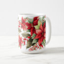Recherche de poinsettia tasses Fleur de noël