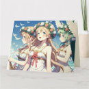 Recherche de manga fille cartes invitations Japon