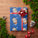 Recherche de le football papier cadeau Bleu