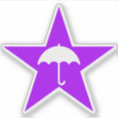 Zoek naar paarse regen stickers Paraplu
