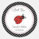 Recherche de pois rouge autocollants Coccinelle