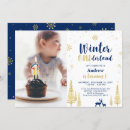 Recherche de winter onederland 1ans anniversaire invitations Flocons de neige