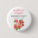 Recherche de fraises badges Aquarelle