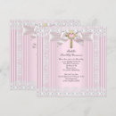 Recherche de sainte carrées petite communion invitations Rose