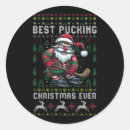 Recherche de hockey père noël autocollants Drôle