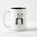 Recherche de panda blanc noir tasses Dessin