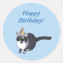 Recherche de chat joyeux autocollants Anniversaire