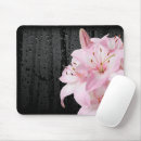 Recherche de fleur lys tapis souris Rose