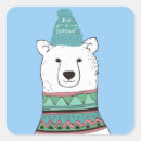 Recherche de ours blanc blanc autocollants Hiver