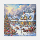 Recherche de scène de neige magnets Festif