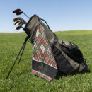 Recherche de tartan golf serviettes Monogramme