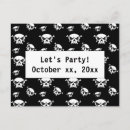 Recherche de crâne noir blanc cartes postales Motif