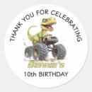 Recherche de monstres autocollants Anniversaire de camion monstre