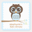 Recherche de hibou sur une branche autocollants Mignon