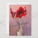 Recherche de amaryllis rouge vœux cartes Hiver